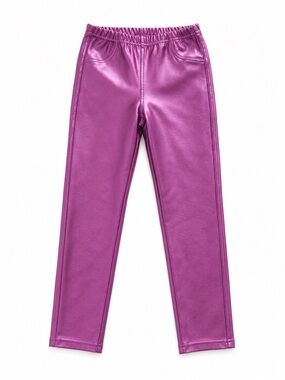 Calzedonia Girls' Metallic Leggings - Purple